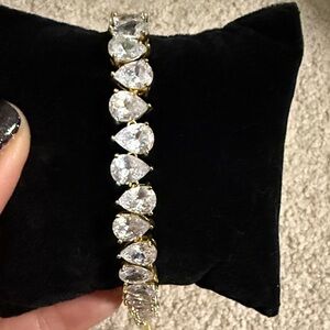 Elegant Gold and Silver Park Lane Teardrop Women's Bracelet